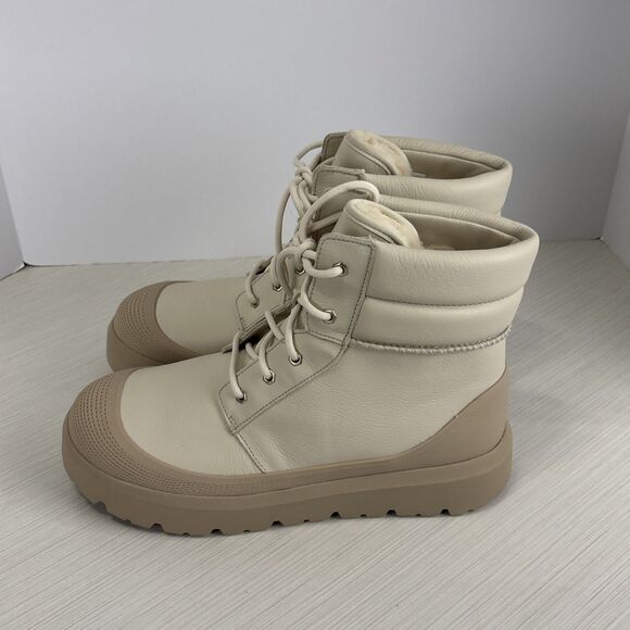 UGG UNISEX NEUMEL HIGH WEATHER HYBRID BIRCH /WHITE PEPPER BOOTS MEN SIZE 12 NEW - Picture 4 of 8
